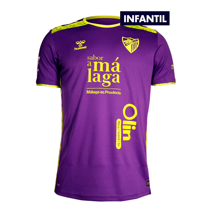 CAMISETA OFICIAL 2º EQUIPACION MALAGA CF 2024/25 -INFANTIL-