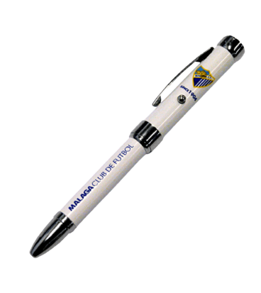 BOLIGRAFO PROYECTOR  MALAGA CF BLANCO