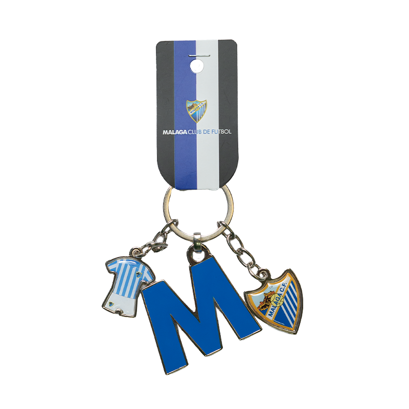 LLAVERO LETRA+CAM+ESC MALAGA CF