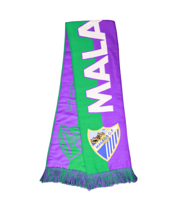 BUFANDA VERDE/MORADA MALAGA CF