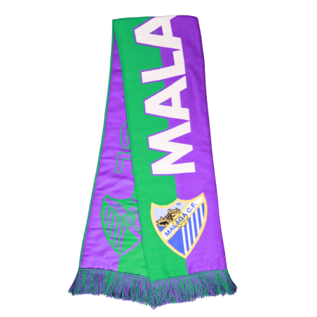 BUFANDA VERDE/MORADA MALAGA CF
