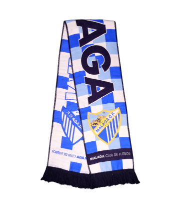 BUFANDA CUADROS MARINO MALAGA CF