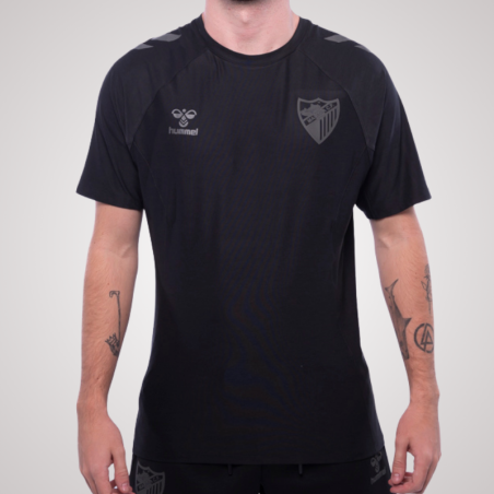 CAMISETA TRAVEL NEGRO MALAGA CF