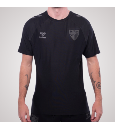 CAMISETA TRAVEL NEGRO MALAGA CF -INFANTIL-