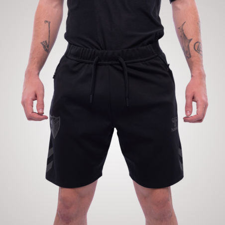 BLACK TRAVEL SHORT MALAGA CF -JUNIOR-
