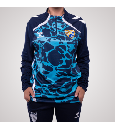 SUDADERA OFICIAL PREMATCH ZIP MALAGA CF 2025/26