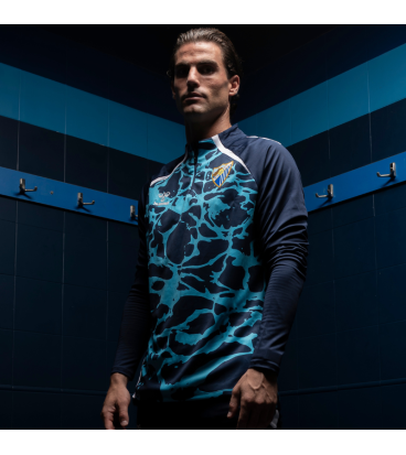 MALAGA CF OFFICIAL PREMATCH SWEATSHIRT ZIP 2025/26