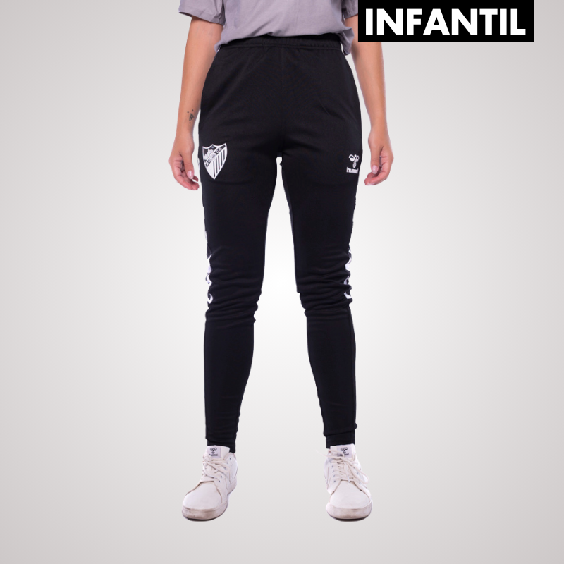 PANTALON ENTRENO PLAY NEGRO -INFANTIL-