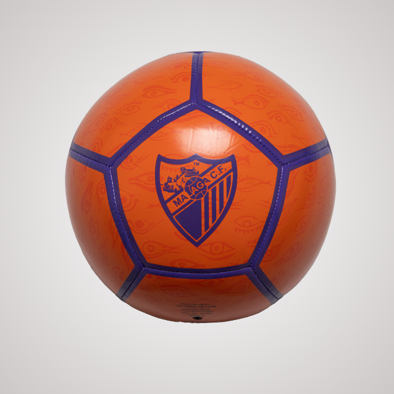 BALON NARANJA MALAGA CF -TALLA 5-