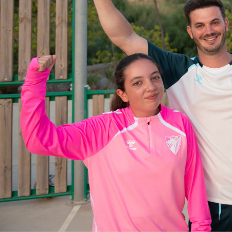 SUDADERA ENTRENO PORTERO ZIP MALAGA CF