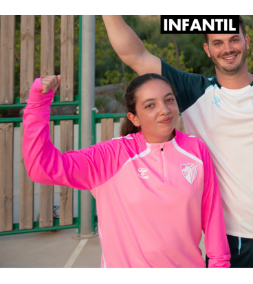 SUDADERA ENTRENO PORTERO ZIP MALAGA CF -INFANTIL-