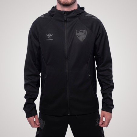 BLACK TRAVEL HOODIE MALAGA CF -JUNIOR-