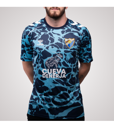 MALAGA CF OFFICIAL PREMATCH NAVY BLUE T-SHIRT 2025/26