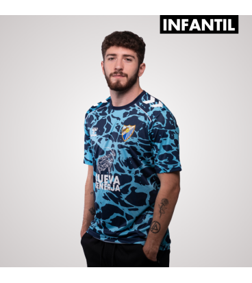 CAMISETA OFICIAL PREMATCH MARINO MALAGA CF 2025/26 -INFANTIL-