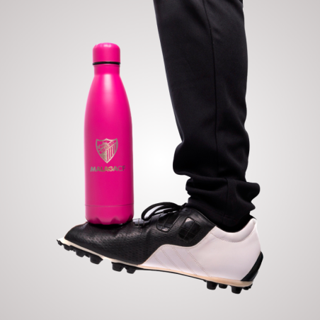 BOTELLA ACERO ROSA MALAGA CF