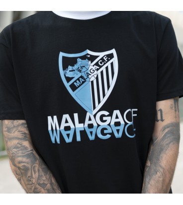 CHARACTERS BLACK COTTON T-SHIRT MALAGA CF