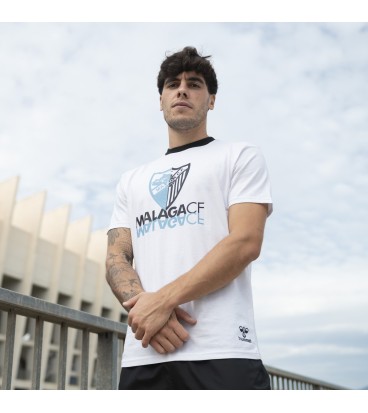 CAMISETA CHARACTERS ALGODÓN BLANCA MALAGA CF