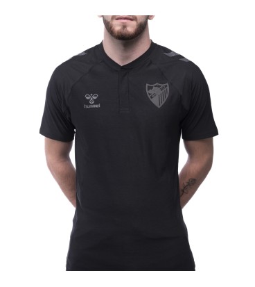 BLACK TRAVEL POLO SHIRT MALAGA CF