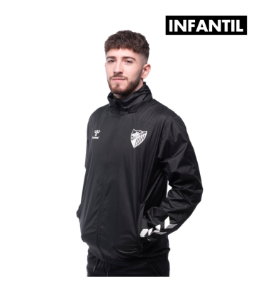 BLACK RAINCOAT MALAGA CF -JUNIOR-