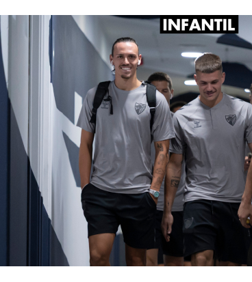 CAMISETA TRAVEL GRIS MALAGA CF -INFANTIL-