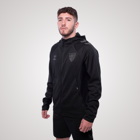 BLACK TRAVEL HOODIE MALAGA CF