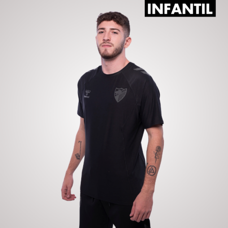 BLACK TRAVEL T-SHIRT MALAGA CF -JUNIOR-