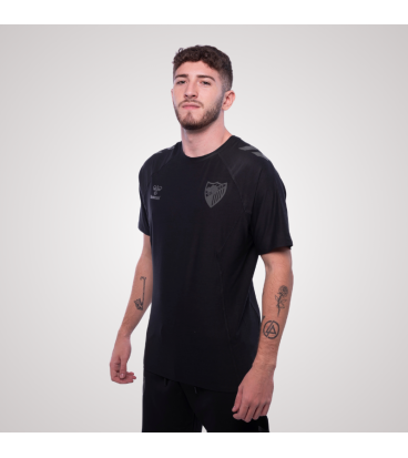 CAMISETA TRAVEL NEGRO MALAGA CF