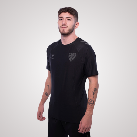 CAMISETA TRAVEL NEGRO MALAGA CF