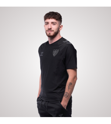 BLACK TRAVEL POLO SHIRT MALAGA CF