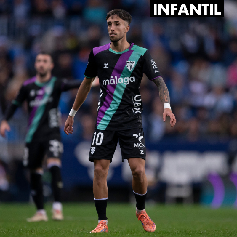 CAMISETA OFICIAL 2º EQUIPACION MALAGA CF 2025/26 -INFANTIL-