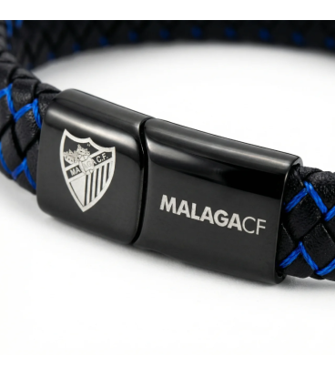 BLACK AND BLUE LEATHER BRACELET MALAGA CF