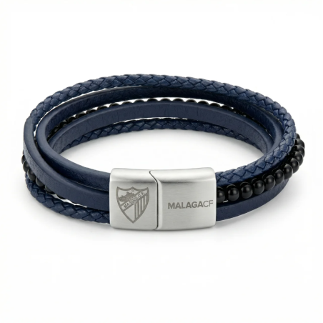 PULSERA PIEL AZUL MALAGA CF