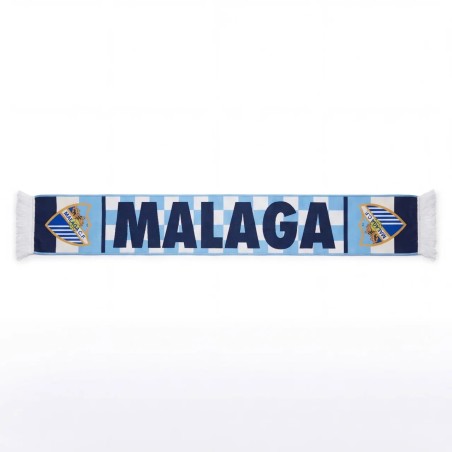 BUFANDA CUADROS Y RAYAS MALAGA CF