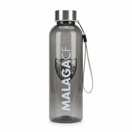 BOTELLA TRANSPARENTE NEGRA MALAGA CF