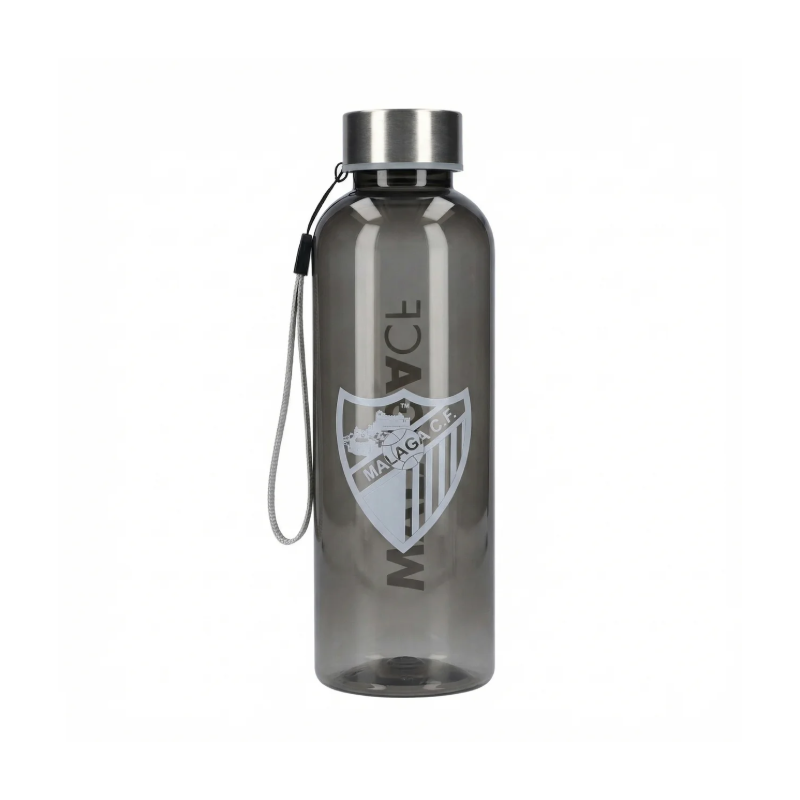 BOTELLA TRANSPARENTE NEGRA MALAGA CF
