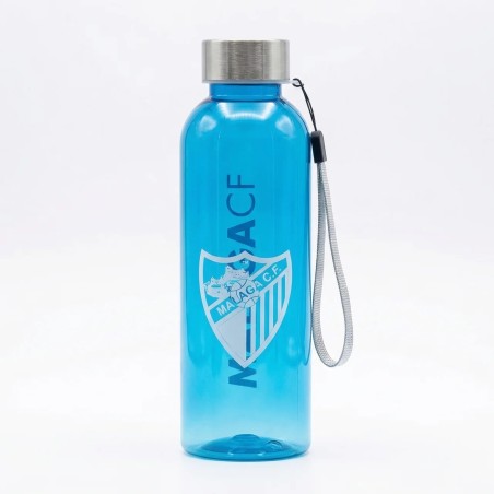 BOTELLA TRANSPARENTE AZUL MALAGA CF