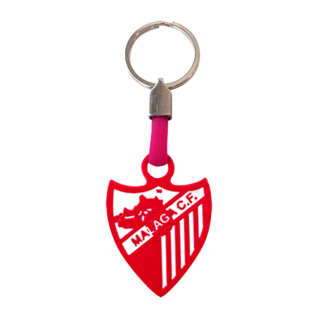 LLAVERO ESCUDO ROSA MALAGA CF
