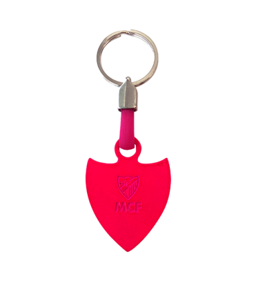 LLAVERO ESCUDO ROSA MALAGA CF