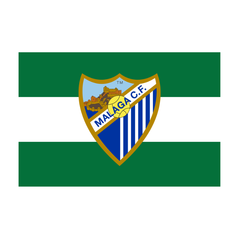 BANDERA ANDALUCIA  MALAGA CF