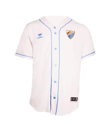 CAMISETA BASEBALL BLANCA MALAGA CF