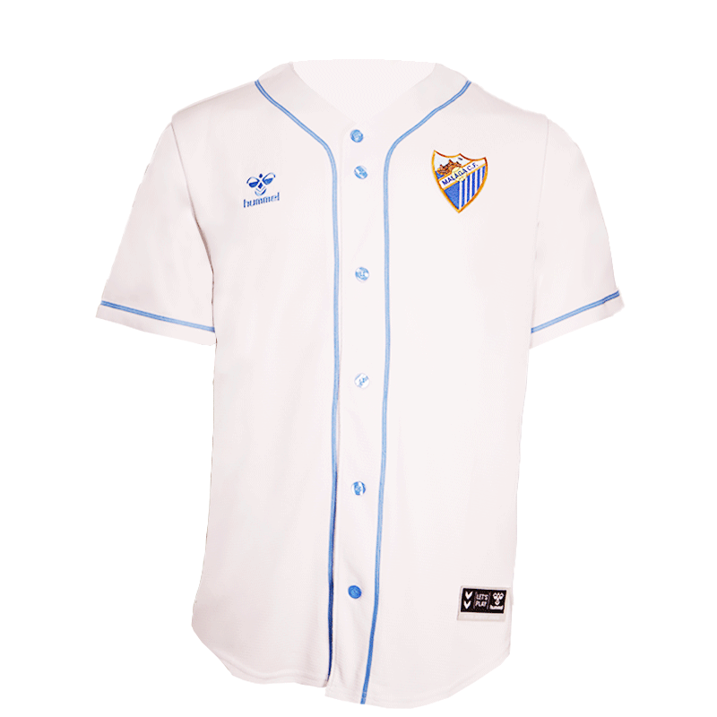 CAMISETA BASEBALL BLANCA MALAGA CF