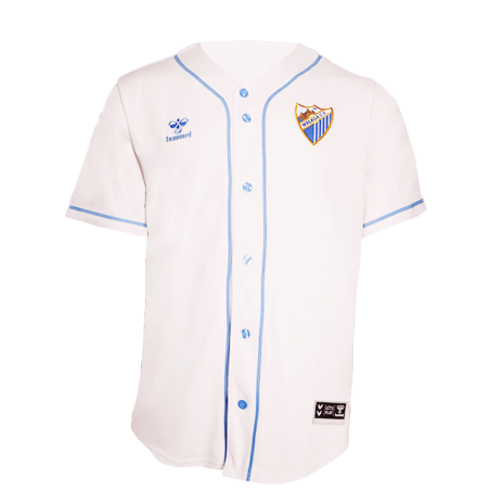 CAMISETA BASEBALL BLANCA MALAGA CF