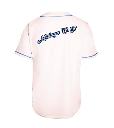 CAMISETA BASEBALL BLANCA MALAGA CF