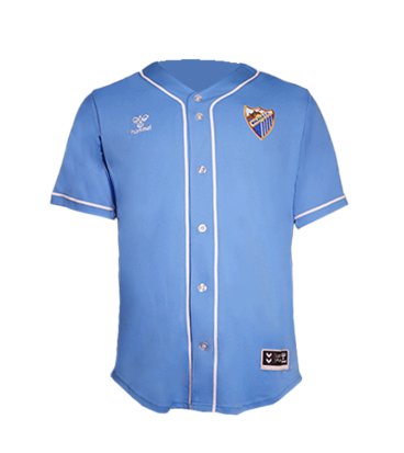 CAMISETA BASEBALL AZUL MALAGA CF
