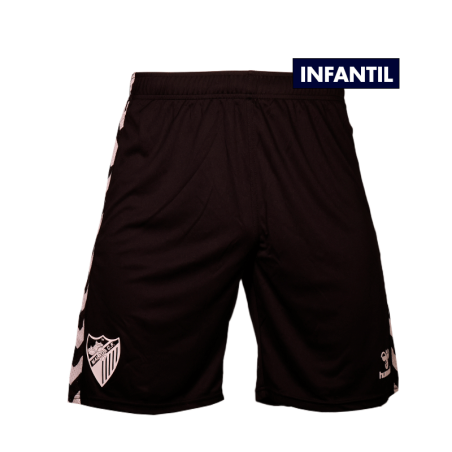 SHORT PLAY NEGRO MALAGA CF -INFANTIL-