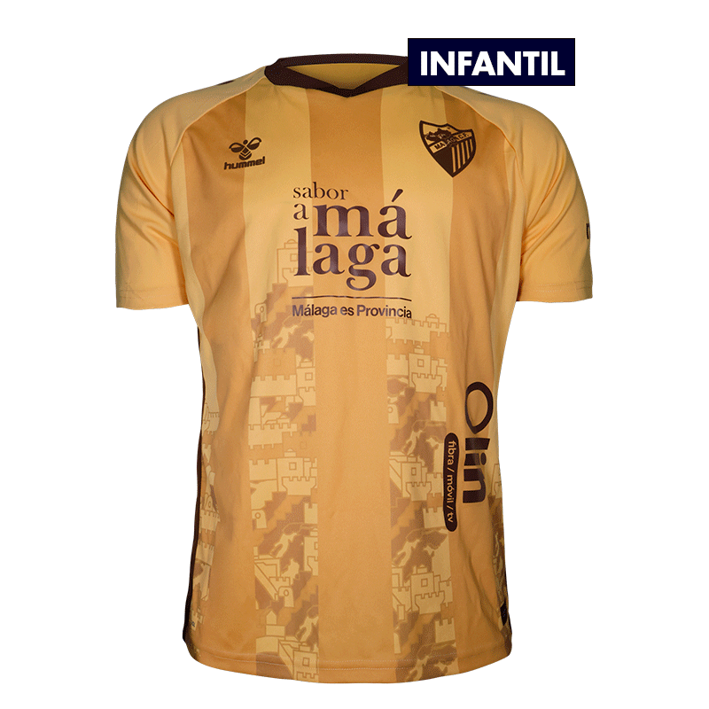 CAMISETA OFICIAL 3º EQUIPACION MALAGA CF 2024/25  -INFANTIL-