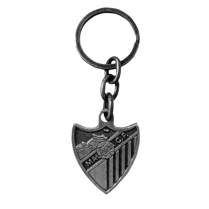 LLAVERO ESCUDO PLATEADO MALAGA CF